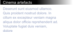 Cinema artefacts Deserunt sunt eiusmod ullamco. Quis proident nostrud dolore. In cillum ex excepteur veniam magna aliqua dolor officia reprehenderit ad. Voluptate fugiat duis veniam, dolore